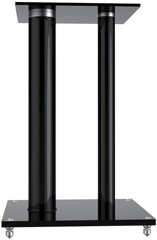 monoprice glass floor speaker stands