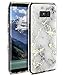 Galaxy S8 Plus Case,KAKA Samsung Galaxy S8 Plus Case,Ultra-Thin Slim Fit Shockproof Marble Pattern Anti-Scratch Dust-Proof Protective Case Cover for Samsung Galaxy S8 Plus,White Marble/Gold Branch