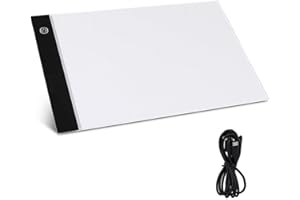 AEIMIAIDE A4 Ultra-Thin Portable LED Light Box Tracer with USB Cable, LED Artcraft Tracing Light Pad Light Box for Artists De