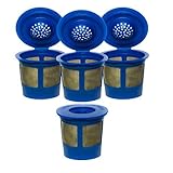 4X Premium Gold Tone Reusable Single Cup Keurig Solo Filter Pod Coffee