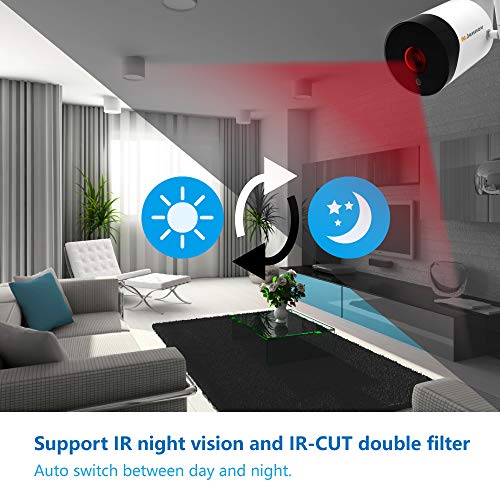 WiFi Panoramic Security Camera, Jennov Wireless 360 Degree Fisheye Home Surveillance IP Camera 5MP HD Outdoor Weatherproof & Indoor Baby Monitor with 2-Way Audio Night Vision for Kid Pet Elderly - Thumbnail 5