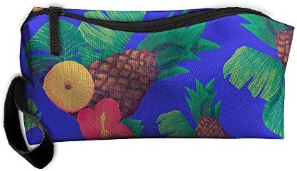 Gdg Cosmetic Bags Pineapple Lilium Tropical Leaves Travel Storage Toiletries Case Organizers Waterproof Cosmetic Bags With Zip