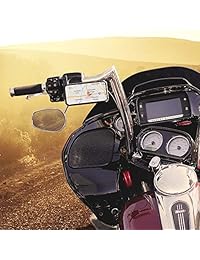 Rokform nuevo aluminio billet motocicleta soporte de percha de ropa para iPhone y Galaxy teléfonos, color negro