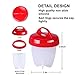 The ULTIMATE Egg Cookers and Egg Boiler - 6 Pack Hard Boiled Egg Cooker | Includes FREE Complimentary Items - 1 Egg Slicer and 2 Egg Separators for the Perfect Boiled Egg Maker Kit !