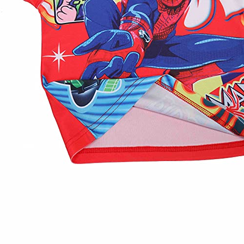 Spiderman Badpak Cosplay Kid Zwemmen Kostuum Watersport Hawaiian Driedelige Shorts Mouwen Jumpsuit Beachwear Surfsuit… - Image 4