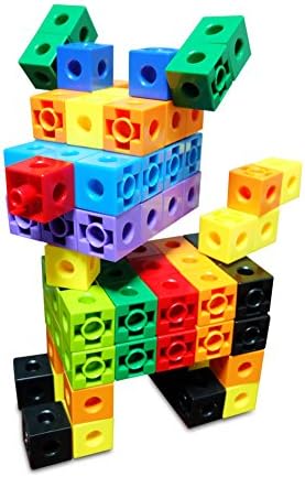 Childmate 150 Piece 10 Colors Snap Cubes Mathlinks Cubes Interlocking Building Set