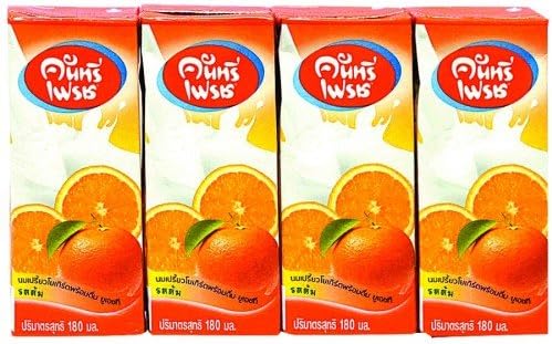 COUNTRY FRESH UHT DRINKING YOGHURT ORANGE FLAVOUR 180 ML. PACK 4