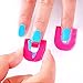 NPLE--26pcs(10 sizes) Curve Shape Spill-proof Finger Cover Sticker Nail Polish Holder