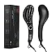 MHU Pro Ionic Hair Straightening Brush Anti-scald Hair Straightener Ceramic Hair Straightening Brush and Comb Temperature Lock & Auto Shut off LED Display 2.65m Cable,Black