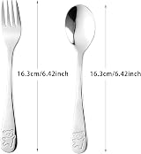 Lanjue 6 PCS Silverware Stainless Steel Flatware Fork Spoon Set Utensils view 3