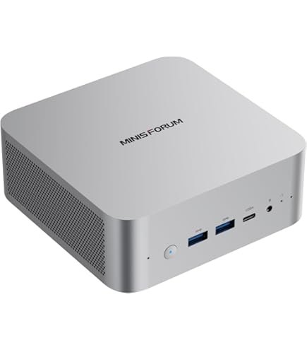 MINISFORUM DeskMini UM700 Mini PC AMD Ryzen 7 3750H Small PC, 16GB