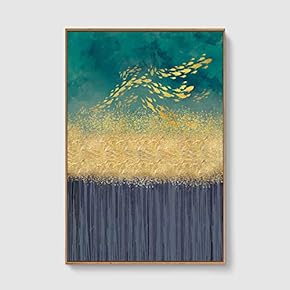 Framed Canvas Home Artwork Decoration Abstract Scenery Canvas Wall Art for Living Room, Bedroom - 16x24 inches