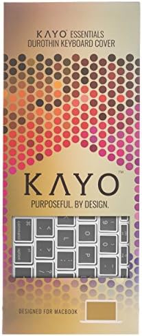 KAYO Protective Keyboard Skin for MacBook 12 Inch with Retina Display A1534 (Newest Version 2017/2016/2015)- [BLACK,WHITE &amp; CLEAR -3 PACK]