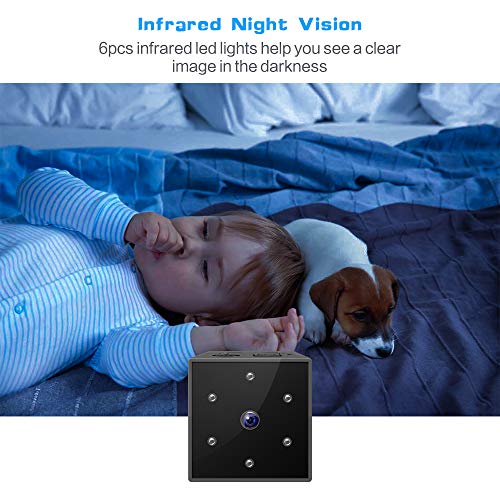 Mini Spy Camera, FayTun 1080P Full HD Hidden Camera, Mini Nanny Camera with Night Vision and Motion Detection for Home/Car/Office/Pet and Outdoor Sports - Thumbnail 3