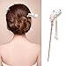 Tangc Various Fashion Women Elegant Bobby Pin Colorful Hairpin Rhinestone Hair Stick (Secluded Orchid)