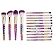 5 Piece Unicorn Rainbow Makeup Brush Set