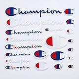 21 Pieces Champion Patches Multi Size Patch Iron on or Sew on Logo Embroidered DIY Applique Emblem Badge Decorative