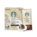 Starbucks White Chocolate Mocha Caffè Latte Medium Roast Single Cup Coffee for Keurig Brewers, 4 boxes of 6 (24 total K-Cup pods)