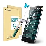 LG V10 Screen Protector,Yootech LG V10 Tempered Glass Screen Protector - Guard Against Scratches and Drops - Ultra HD Clear With Maximum Touchscreen Accuracy (LG V10 Tempered Glass)
