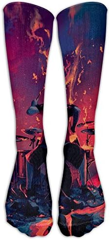 Art Paint Drummer Gifts Drummer Nutritional Facts Mens Socks Womens Socks 40cm
