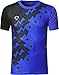 Jeansian Men's Sport Quick Dry Short Sleeve T-Shirt LSL111 Blue XL