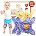 ATHENA FUTURES Baby Knee Pads For Crawling, Knee Pads for Baby Girls & Boys, Adjustable Padded Accessories for Infant to Toddler, Cute Anti-Slip Knee Protector for Kids, Soft, 2 Sets Per Box