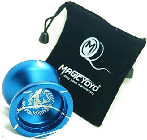 Effasion Yoyo M002 April Unresponsive Yo-Yo Blue Splash Silver +5 Yoyo Strings