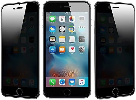Touching Privacy Anti-Spy Tempered Glass Screen Protector Shield for iphone 6S Plus/iphone 6 plus,offer 1PCS PET back film, Lifetime Replacements Warranty - Retail Packaging