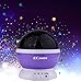 eCandy Constellation Night Light Projector Lamp, 360 Degree Rotating, 3 Mode Romantic Cosmos Star Sky Moon Bedroom Light for Children/Baby Bedroom/Christmas Gifts, Purple