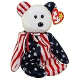 Ty Beanie Babies Spangle - American Bear (White Face)