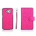 S6 Case, Galaxy S6 Case, Joopapa Samsung Galaxy S6 Wallet Case,Pu Leather Case Magnet Wallet Credit Card Holder Flip Cover Case Built-in 9 Card Slots & Stand Case for Samsung Galaxy S6 (Pink)