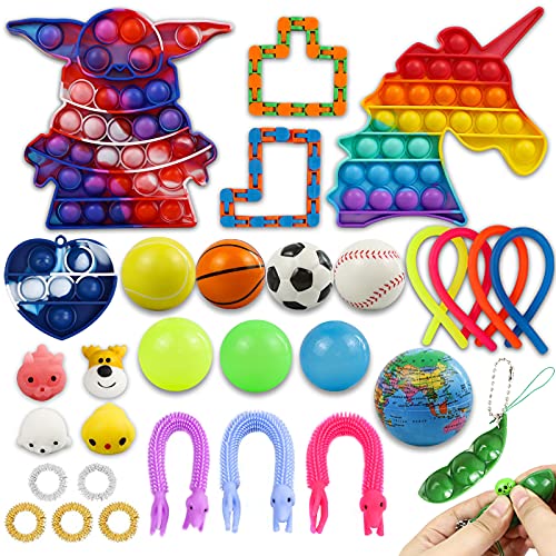 Sensory Fidget Toys Set, 30 Pack Fidget Toys Set, Fidget Toy for Adults