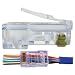 UbiGear 100 Pcs Pass Through CAT5e RJ45 Network Cable Modular Plug 8P8C Connector End