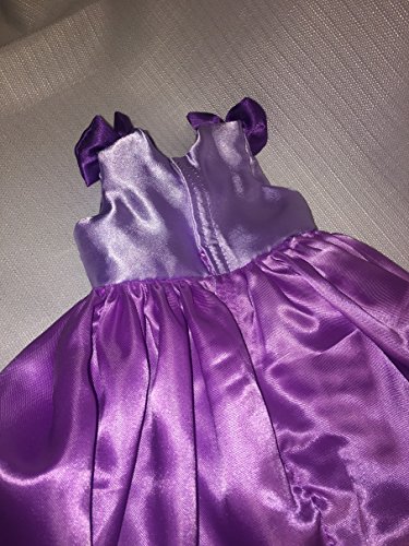 Fits 16" 17" 18" Cabbage Patch Kids Doll Clothes Princess Purple Gown Dress Handmade NO DOLL