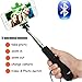 Acctrend Selfie Stick Sf-01 Wireless Selfie Stick Selfie Sticks Best Selfie Stick Bluetooth Selfie Stick Quick Snap Monopod Selfie Stick for IOS and Android 5 Buttons Full Function