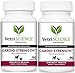 Vetri-Science Cardio Strength Heart Support Formula for Cats and Dogs (2 PACK - 180 Total Capsules) Bundled with Health Tracker