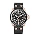 Diesel Men's DZ1754 Rollcage  Rose Gold Black Leather Watch