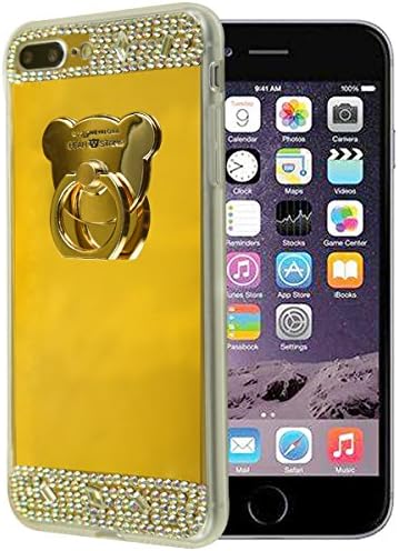 iPhone 8 plus case eaLAB iPhone 7 Plus Case Mirror Glittering Card for Apple iPhone7 Plus Cover 5.5 inch Gold