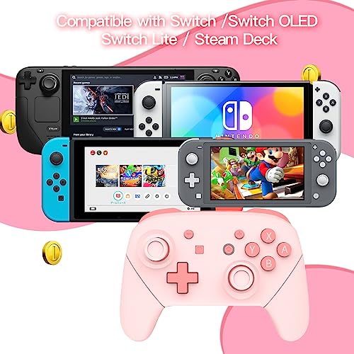 JOYTORN Mini Switch Wireless Controller for Nintendo Switch/Switch  OLED/Lite,Switch Pro Controller with Wake-u