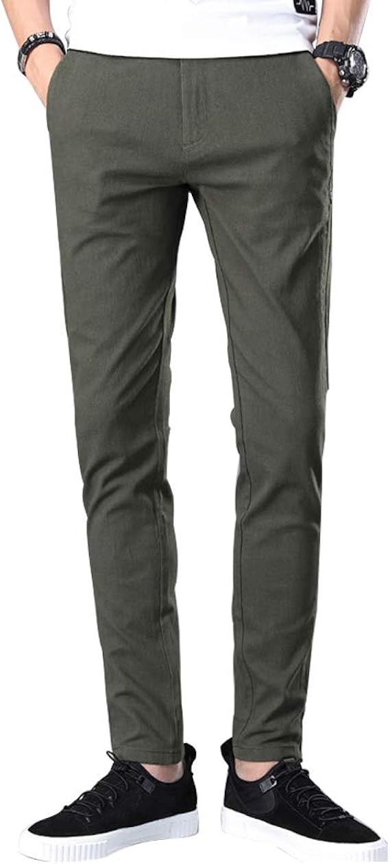 Amazon 在庫処分セール チノパン ロングパンツ メンズ スキニーパンツ ズボン スリム 美脚 カジュアル おしゃれ 細身デザイン 多色 イージーケ ストレッチ コットン ロングパンツ 通販