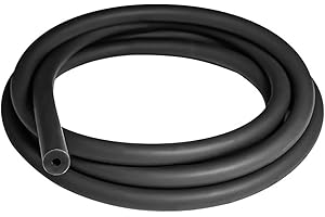 Unicaravan Silicone Vacuum Hose 10FT ID 5/32" (4mm), Wall Thickness 4mm,Matte Black Tubing, Automotive Marine & Industrial Use