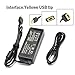 20V 3.25A Laptop Charger AC/DC Power Adapter for Lenovo IdeaPad S210 U430 U530; Flex 2 15 15D 14 10; Lenovo Yoga 2 11 11s 13 2 Pro; Compatible Flex G40 G50 13 13-2191 2191-2XU 2191-33U 59370520 593705
