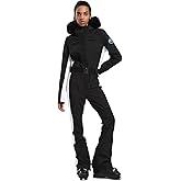 GSOU SNOW Womens Ski Suit One Piece Snowsuit Snowboard Slim Insulated Jumpsuit Jacket Waterproof Windproof for Outdoor Sports