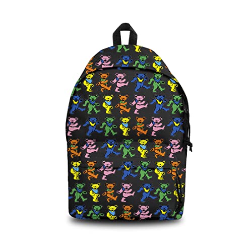 Rocksax Grateful Dead Daypack – Tanzende Bären, Schwarz, Height 45cm, Width 30cm, Depth 15cm, Casual