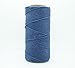 DENIM BLUE 1mm Waxed Polyester Twisted Cord Macrame Bracelet Thread Artisan String (180yards Spool)