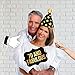 70th Birthday Props by PartyGraphix, Perfect for 70th Birthday Photo Booth, Durable (Gold and Black, 34 Pieces)