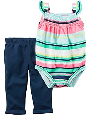 Baby Girls' 2 Pc Bodysuit And Pants