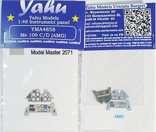 Yahu Model 1:48 Me-109 C/D AMG Colored Instrument Panel for AMG #YMA4858