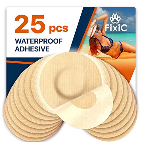 Fixic Freestyle Adhesive Patch 25 Pcs Good For Libre Enlite Guardian No Glue In The Center Of The Patch Pre Cut Back Paper Long Fixation For Your