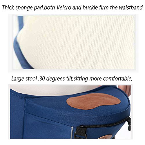 ThreeH Baby Hip Seat Carrier Lightweight Infant Outdoor Seat BC10,Brown